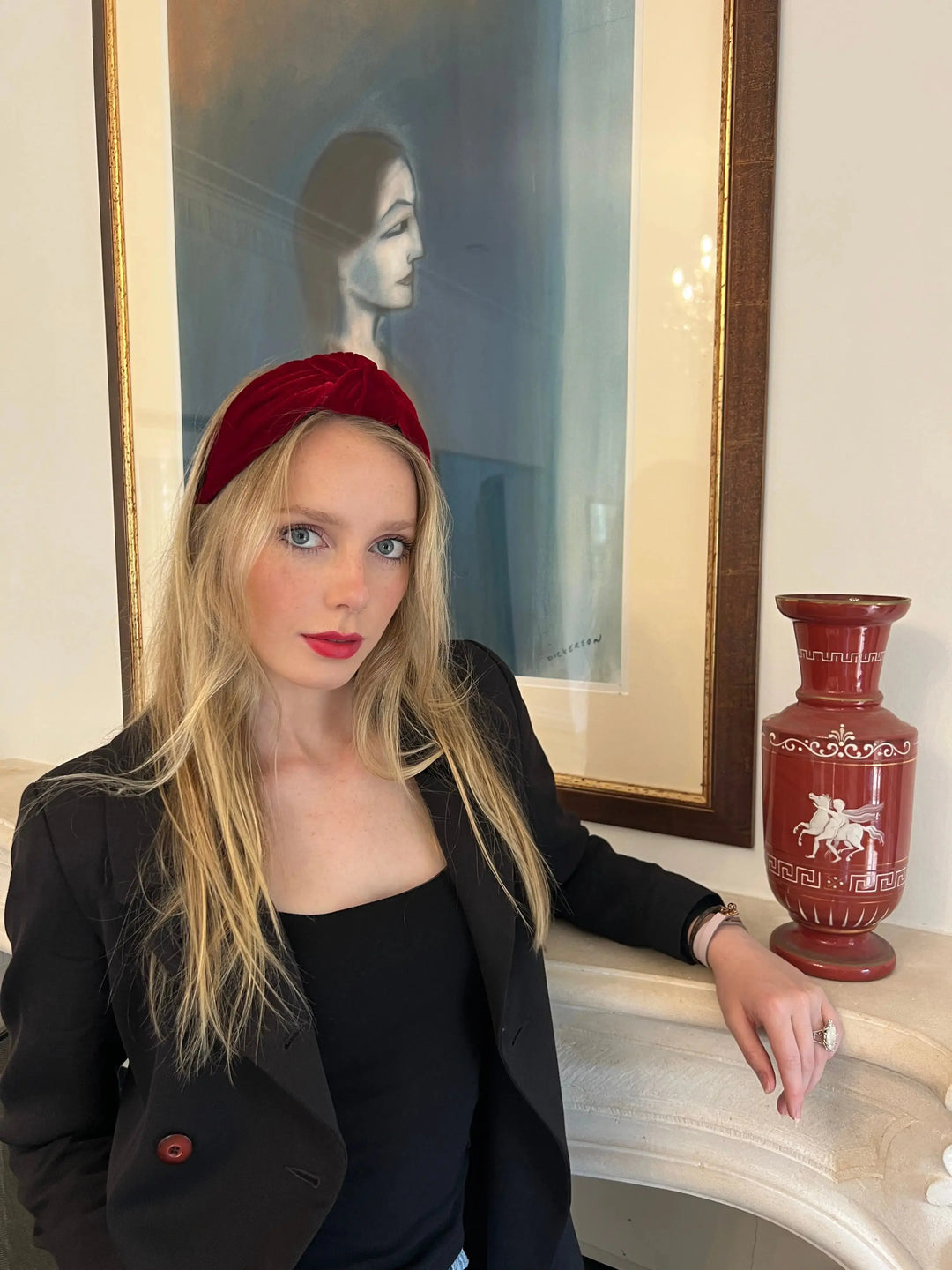 HB - Velvet knotted in Wine