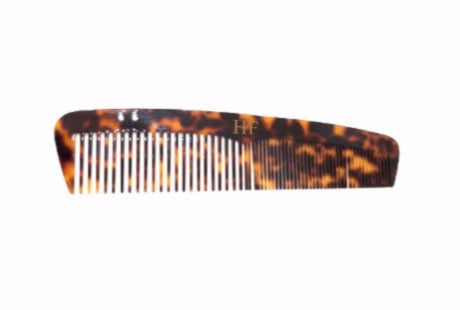 WS - Acetate Two Teeth Comb in Dark Tortoise