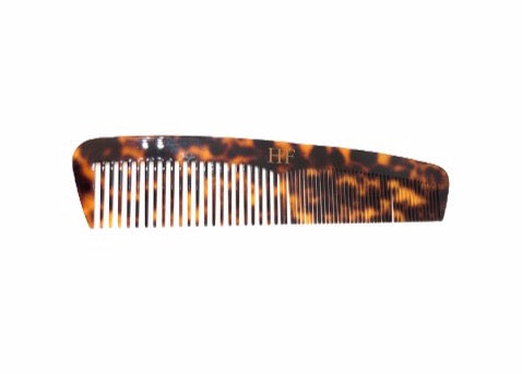 Acetate Two Teeth Comb in Dark Tortoise