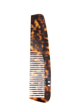 Acetate Two Teeth Comb in Dark Tortoise