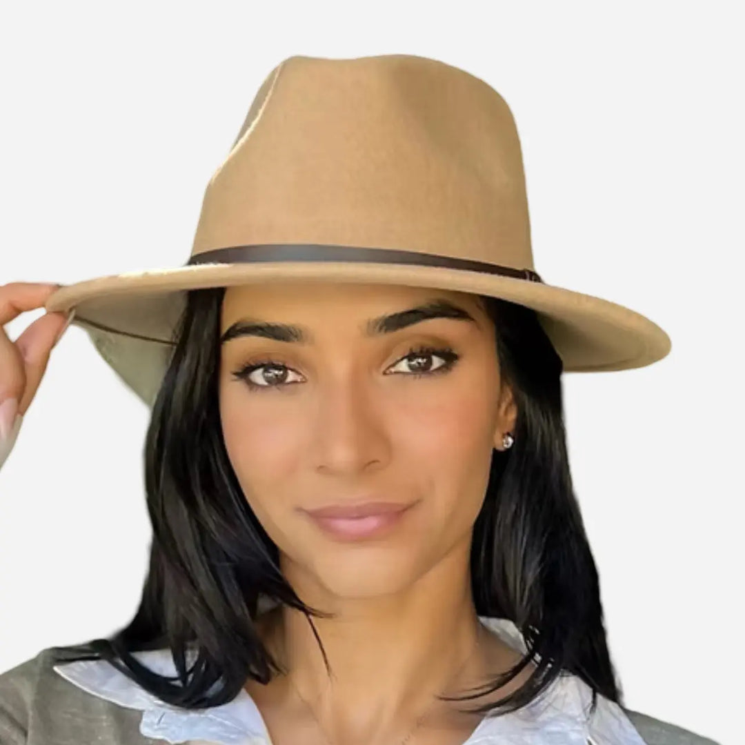 WS Premium 100% Australian Wool 6.5mm Fedora - camel