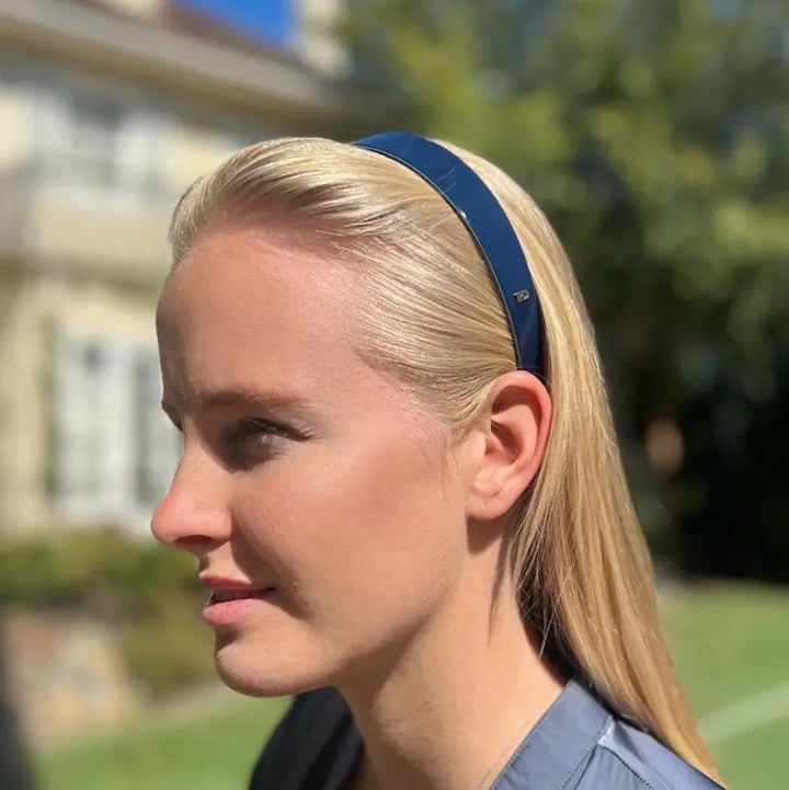 Acetate Headband -2.5cm Wide -Deep Navy