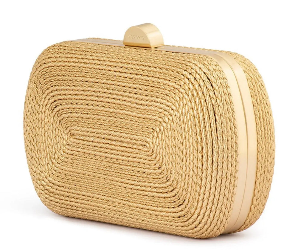 Felicity Coiled Rope Bag Gold