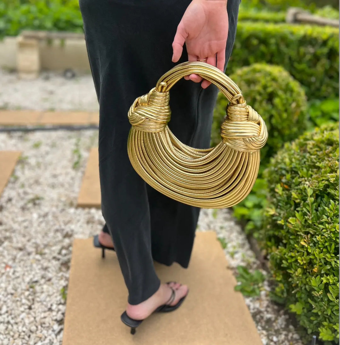 Amara Hand Bag - Gold