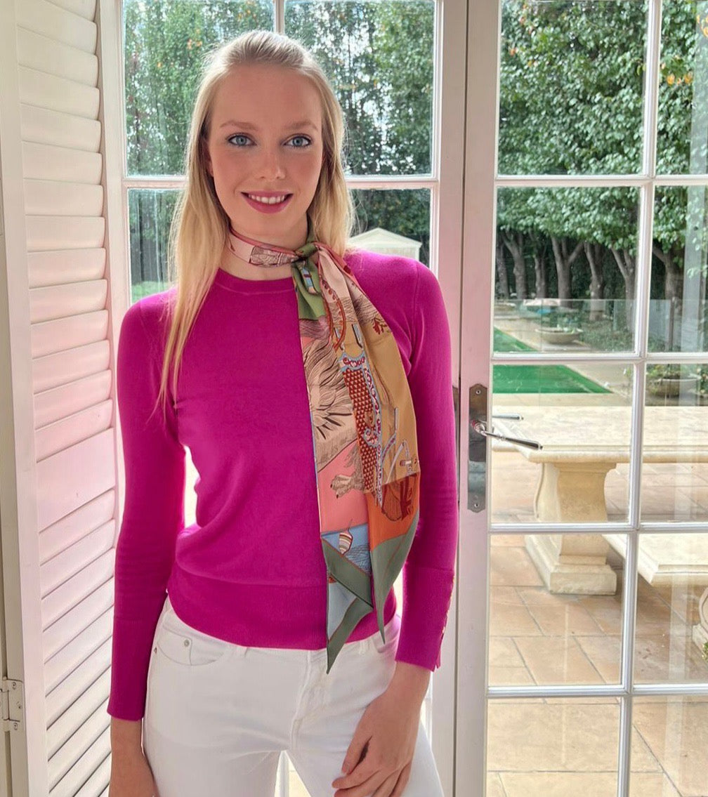 Neckscarf / Hairscarf - Pink Mystique