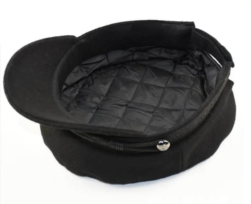 WS Wool Newsboy Cap - Black