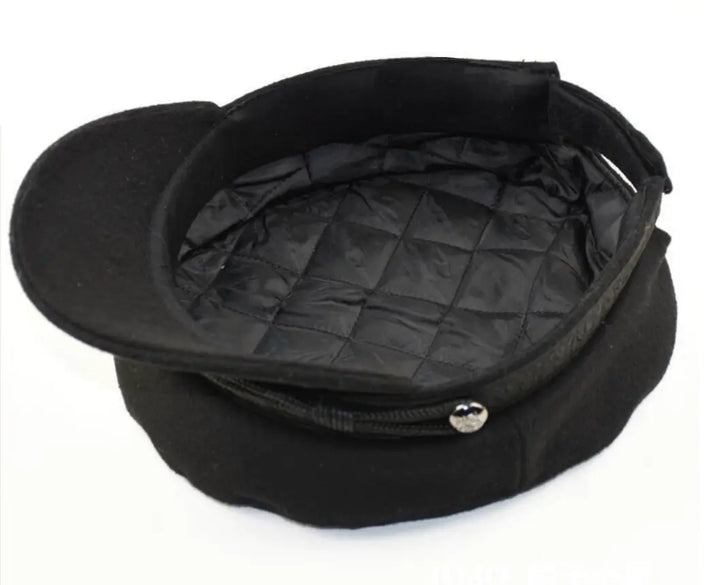 WS Wool Newsboy Cap - Black
