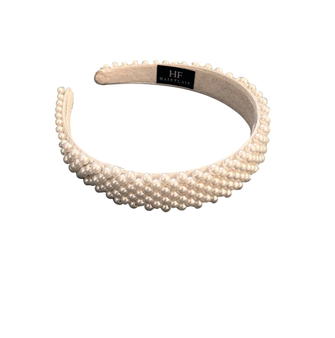 WS White Duchess Headband Tania Hird Designs