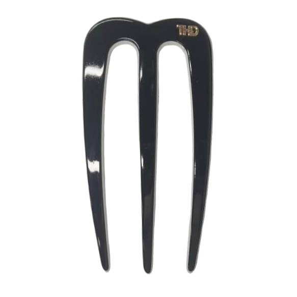Acetate Chignon/ M Pin - Black