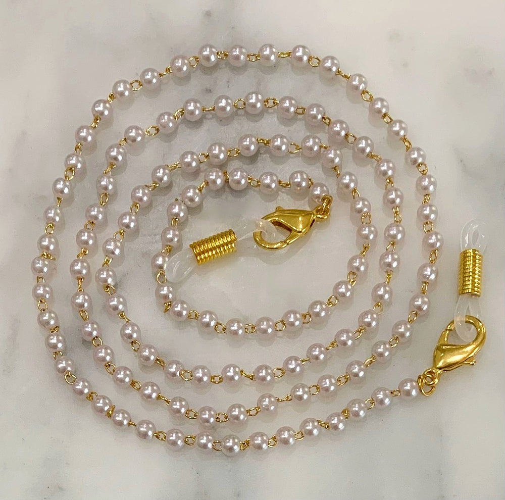 Glasses/ Sunglasses Chain Pearl - gold