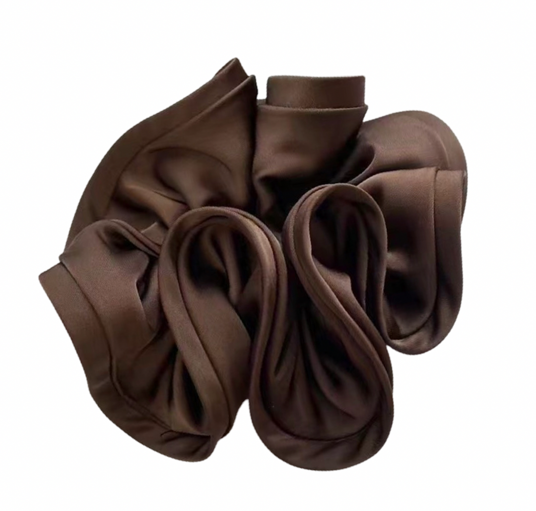 WS Scrunchie - Brown with brown trim