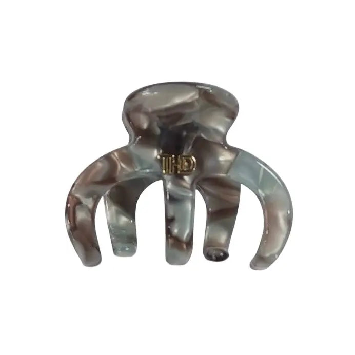 WS Medium Octopus Hair Claw -  Silver/ Blue Marble