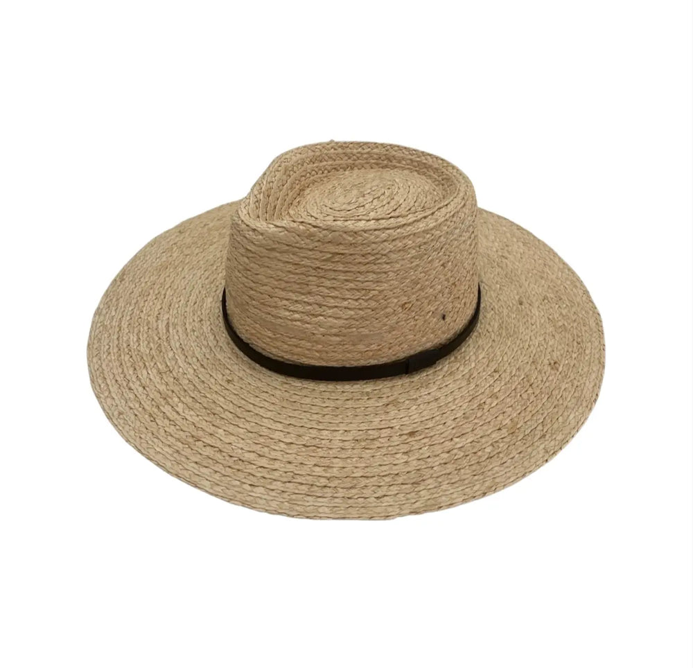 WS - Xenia THD Raffia wide brim Teardrop Fedora - Image 4