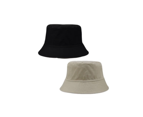 Bucket Hat- Large Unisex Black/Khaki