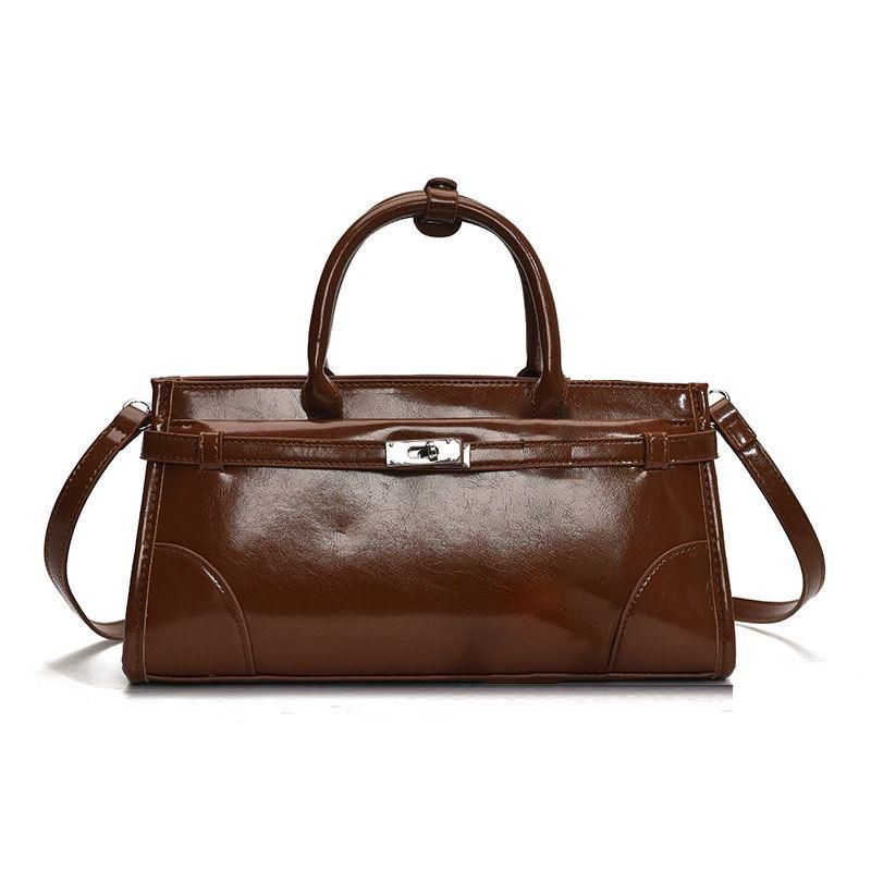 Oxford Vegan Leather Bag -Wine