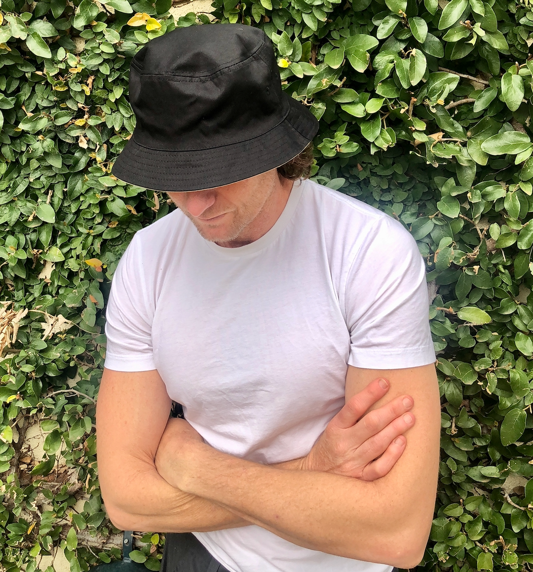 Bucket Hat- Large Unisex Black/Khaki