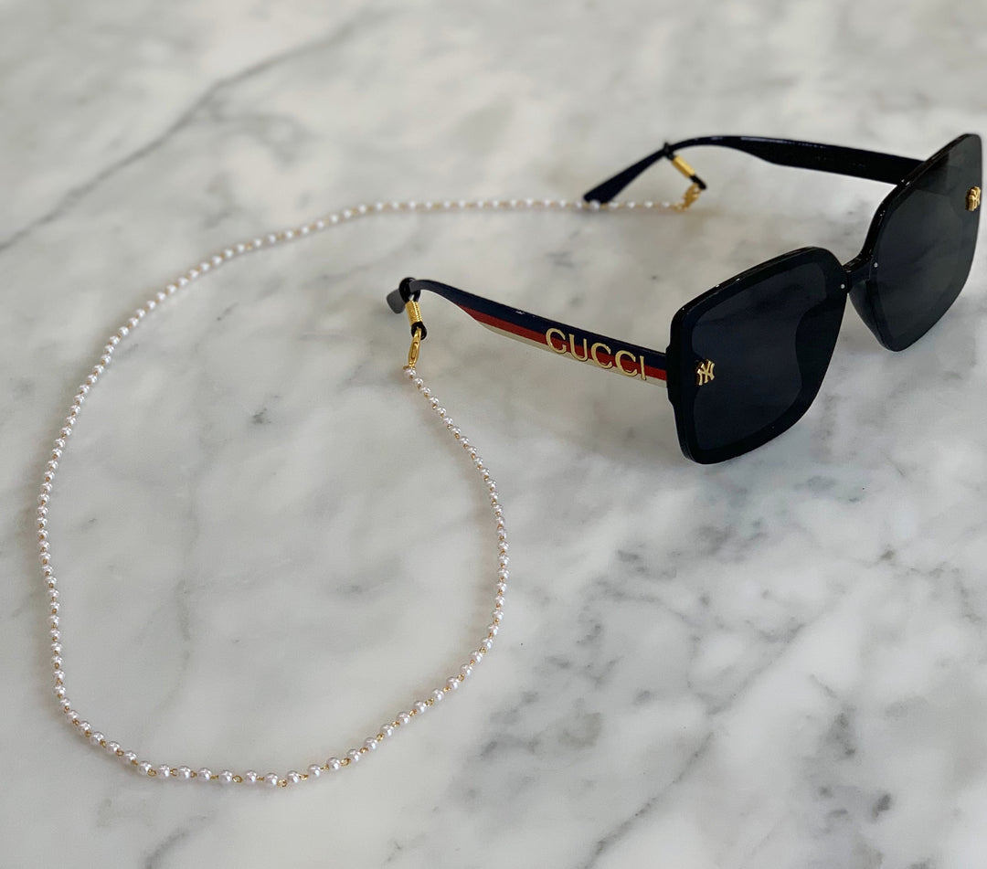 Glasses/ Sunglasses Chain Pearl - gold