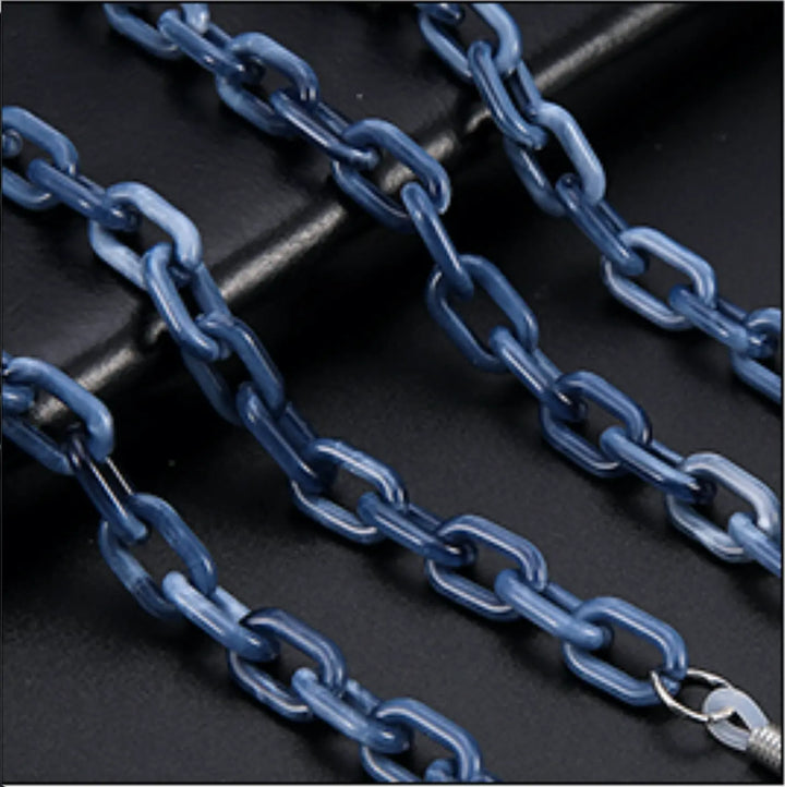 Glasses / Sunglass Chain - Blue & SIlver