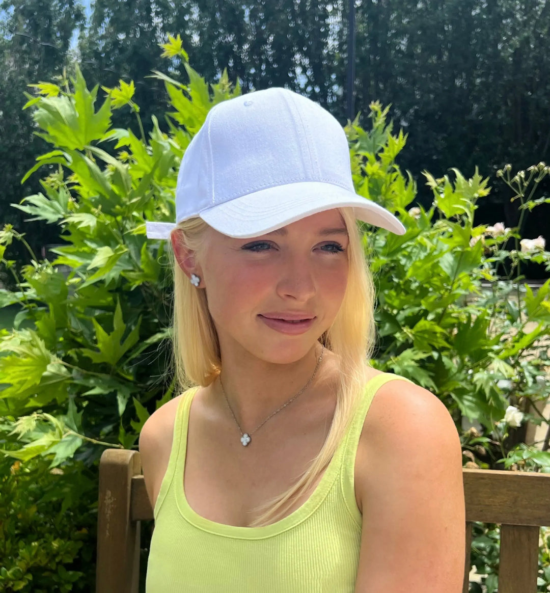 Hats - Unisex Logo Cotton cap - White