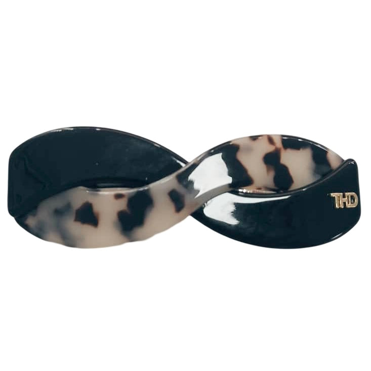 The Harmony Barrette - Light Turtle & Black
