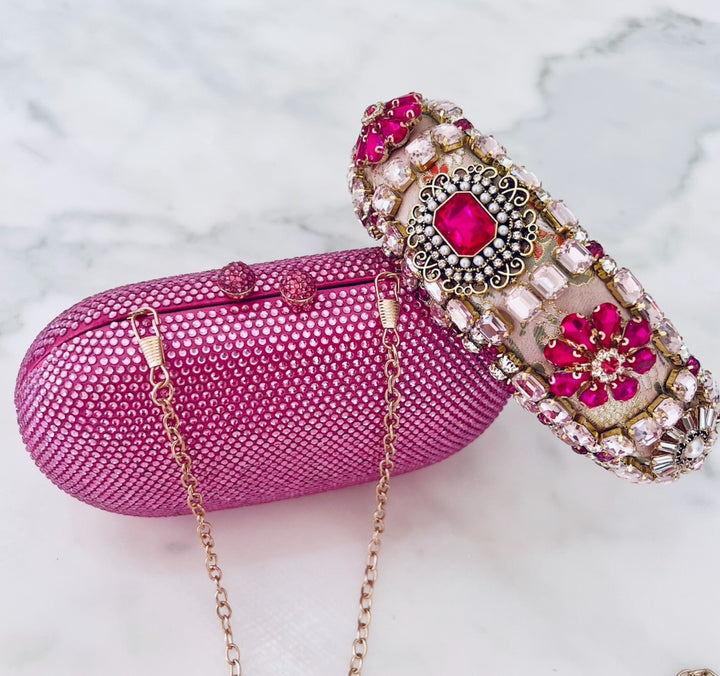 Ella Clutch Hand Bag -pink