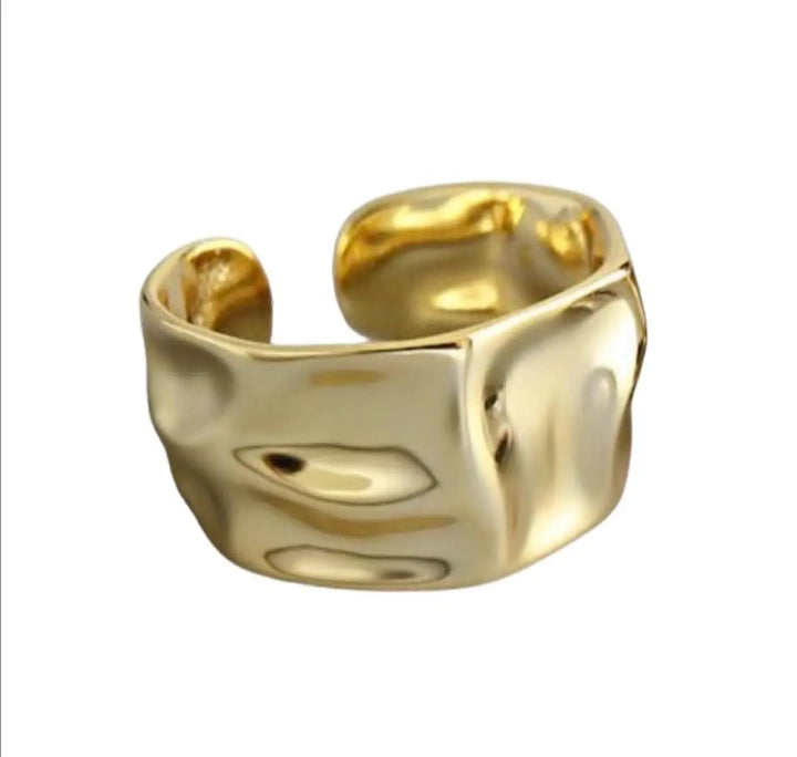 Gold cuff ring