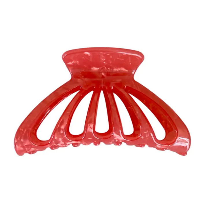 WS - Acetate Large Cutout Hair Claw- Pearl Watermelon Tania Hird Designs