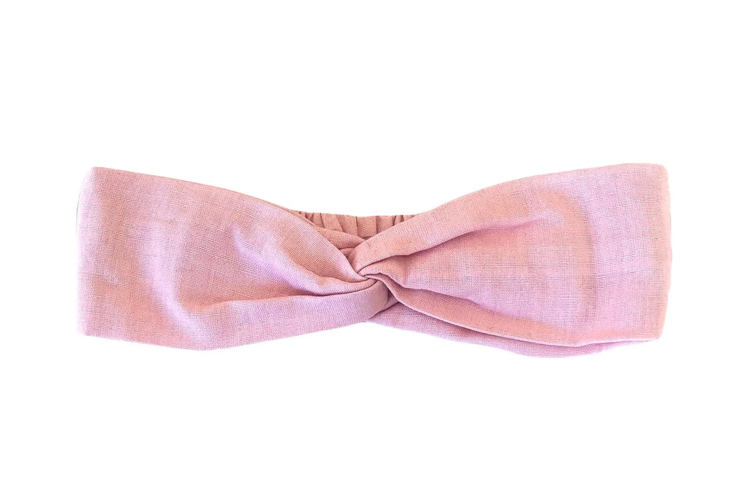 WS - Headband - 100% Linen Elastic - Pink