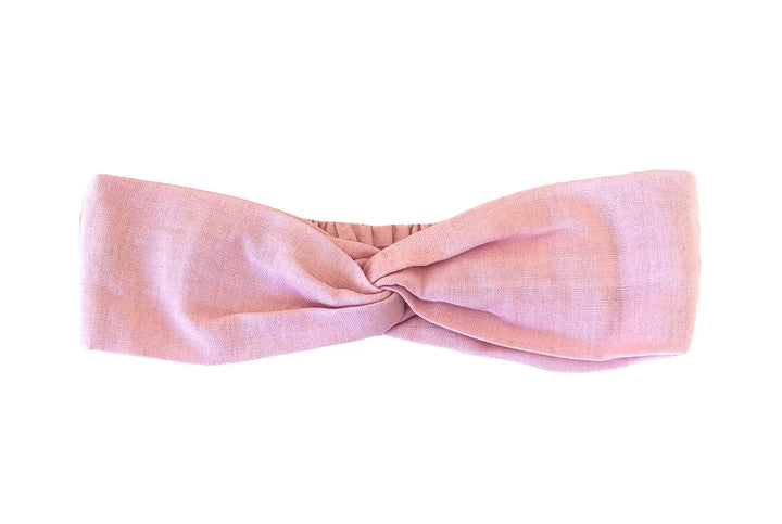 WS - Headband - 100% Linen Elastic - Pink