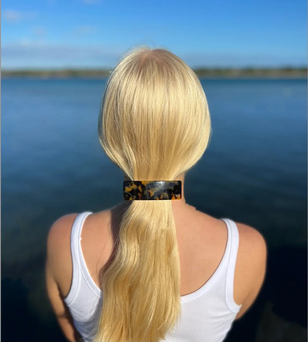Premium Acetate Wide Barrette -Gaia Barrette