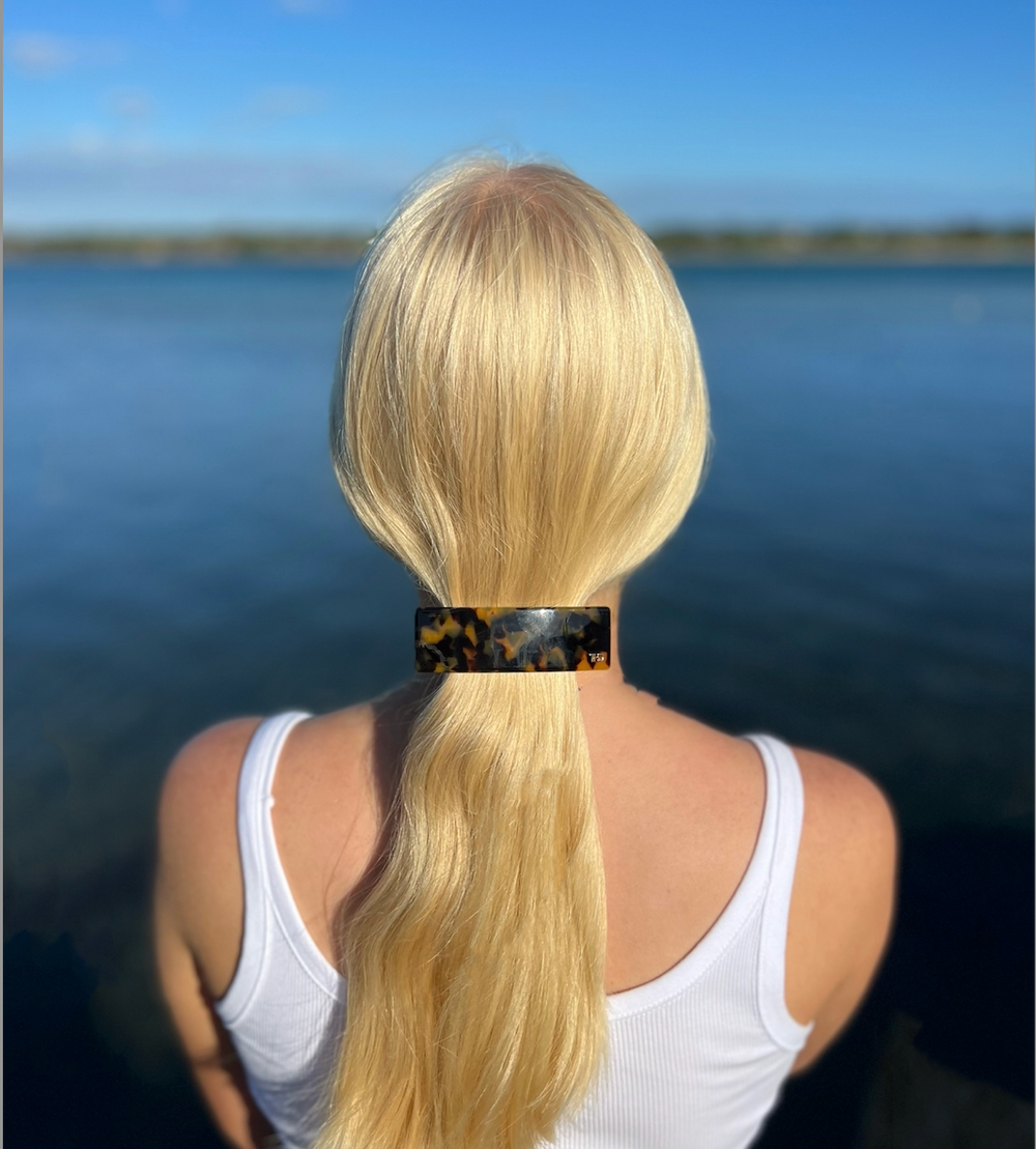 Premium Acetate Wide Barrette -Gaia Barrette