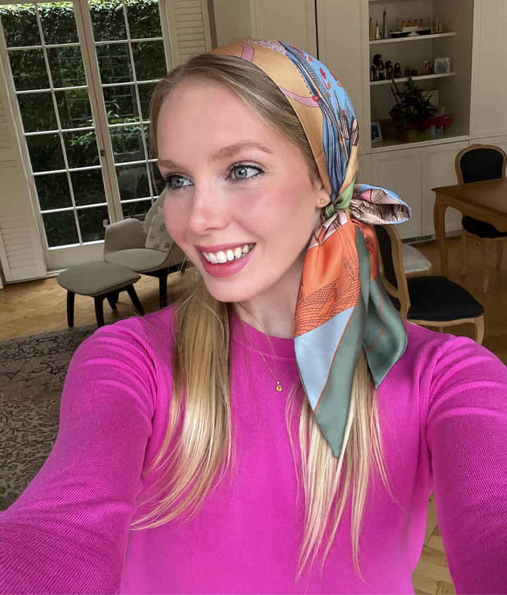 Neckscarf / Hairscarf - Pink Mystique