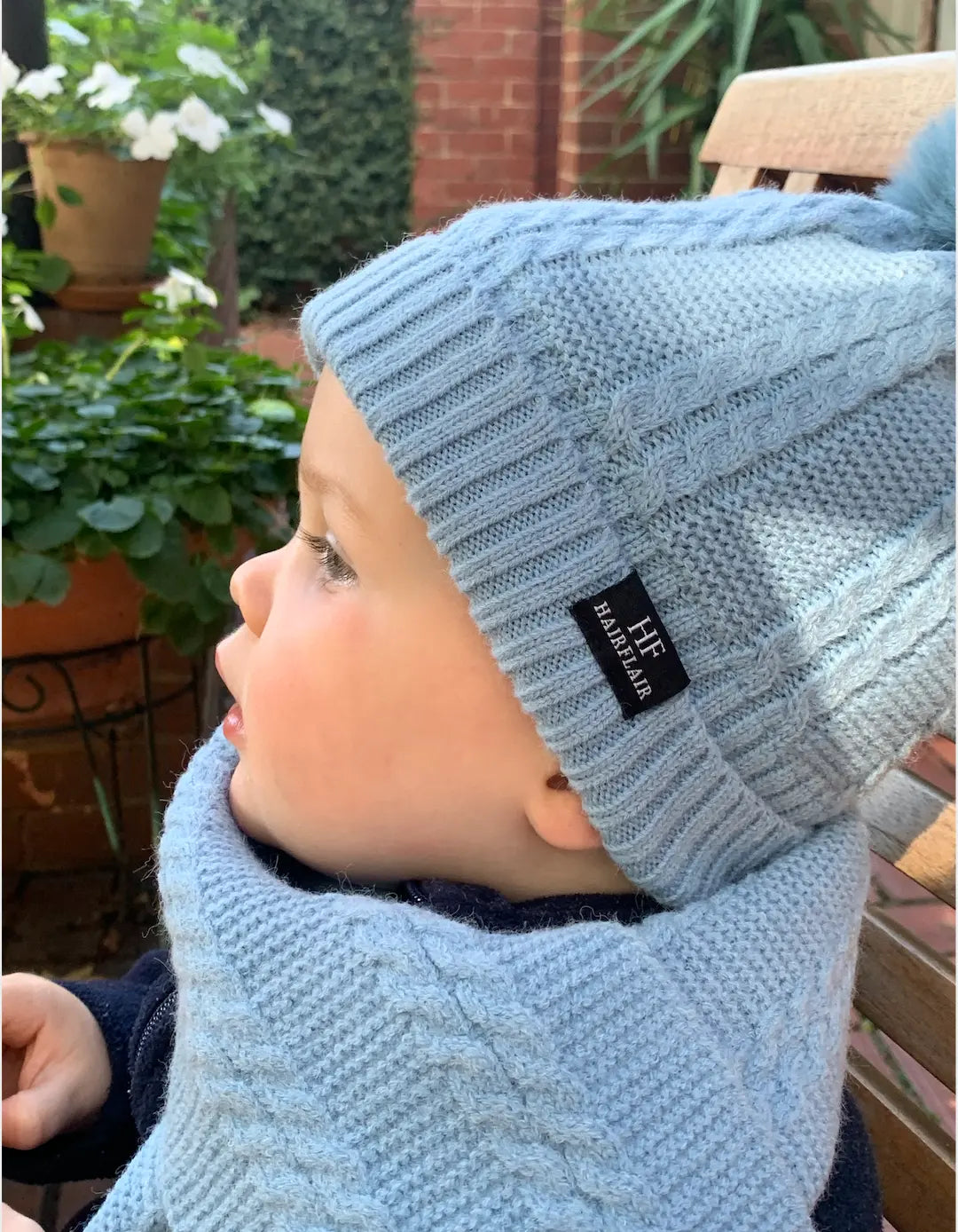 KIDS Beanie & Scarf - Blue - 1-4yr