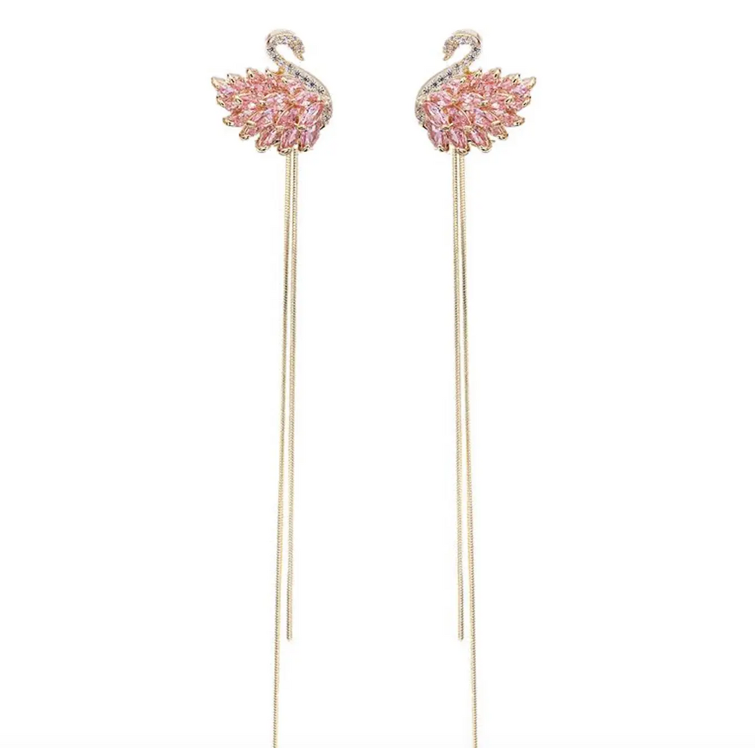 Cygnet Earrings  – Pink
