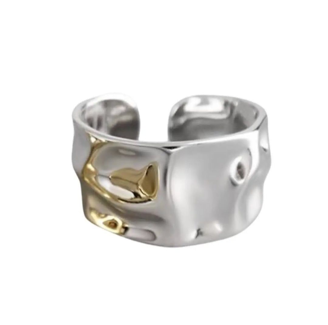 Silver cuff ring