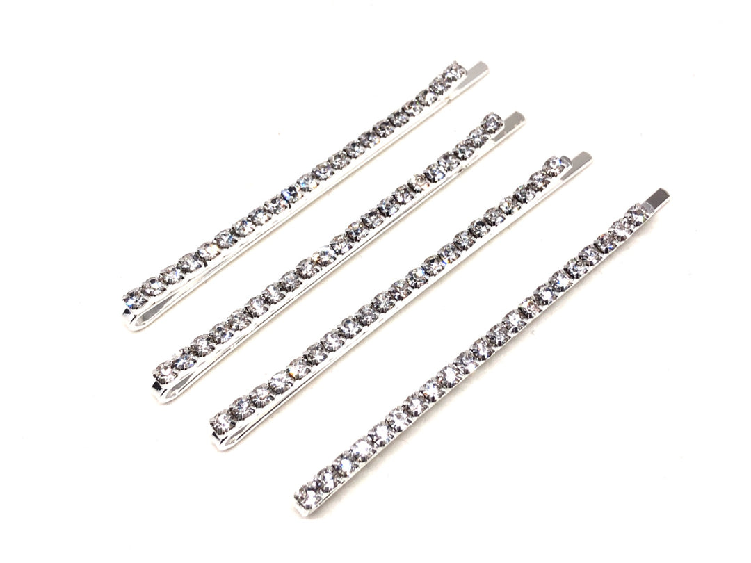 WS - Classic Rhinestone Hairpins x 4 728238947033