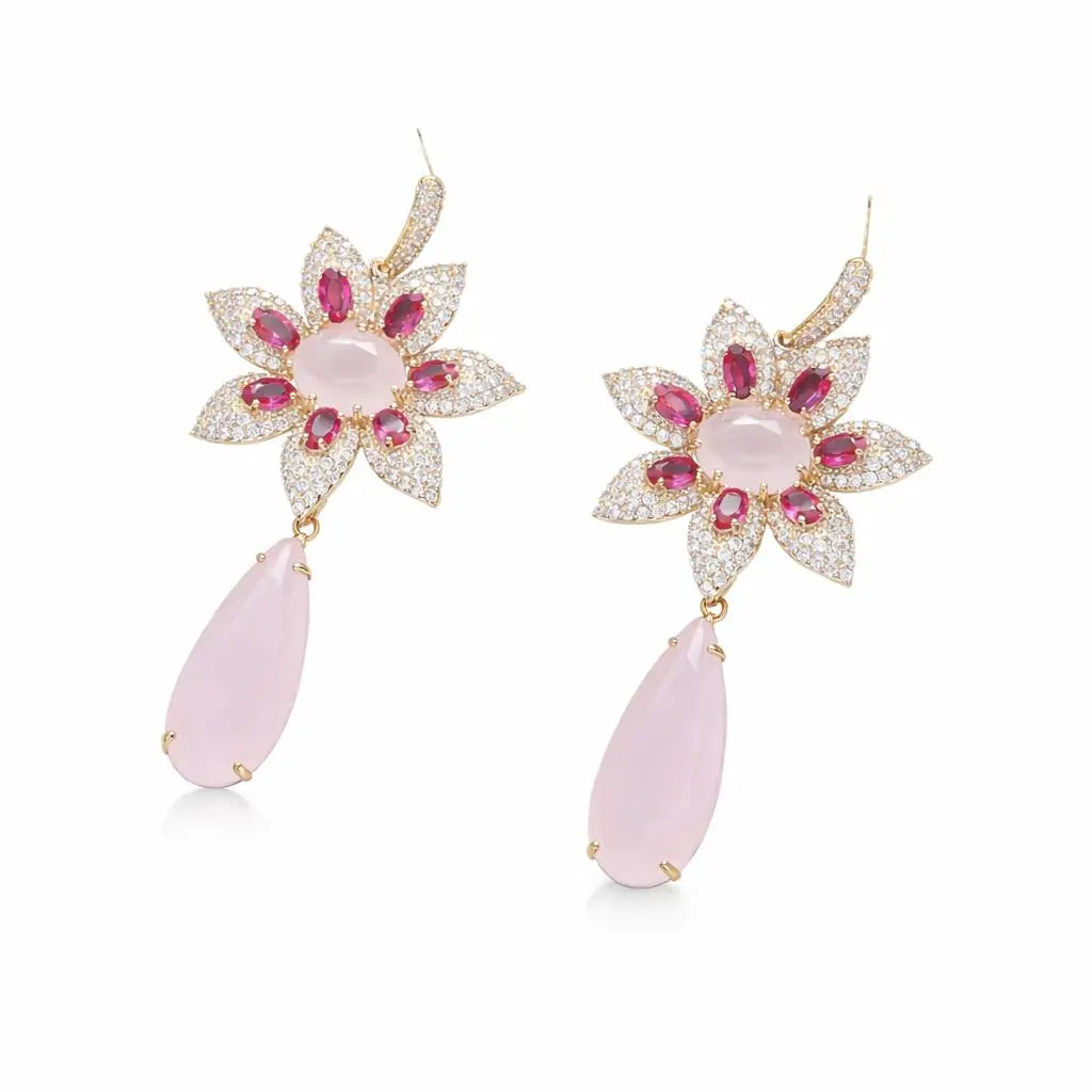 WS Elizabeth Taylor Pink Earrings