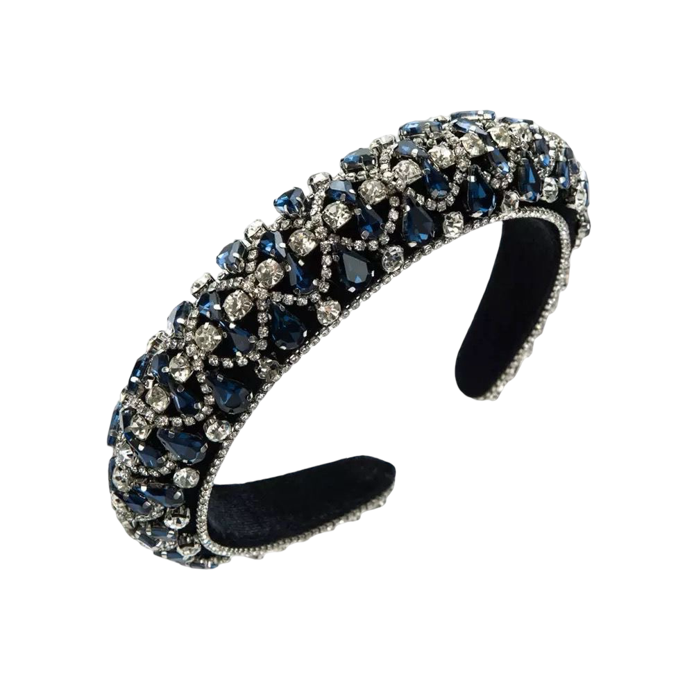 WS Headband Bling Nerida in Navy HairFlairAus by THD