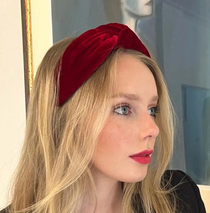 HB - Velvet knotted in Wine