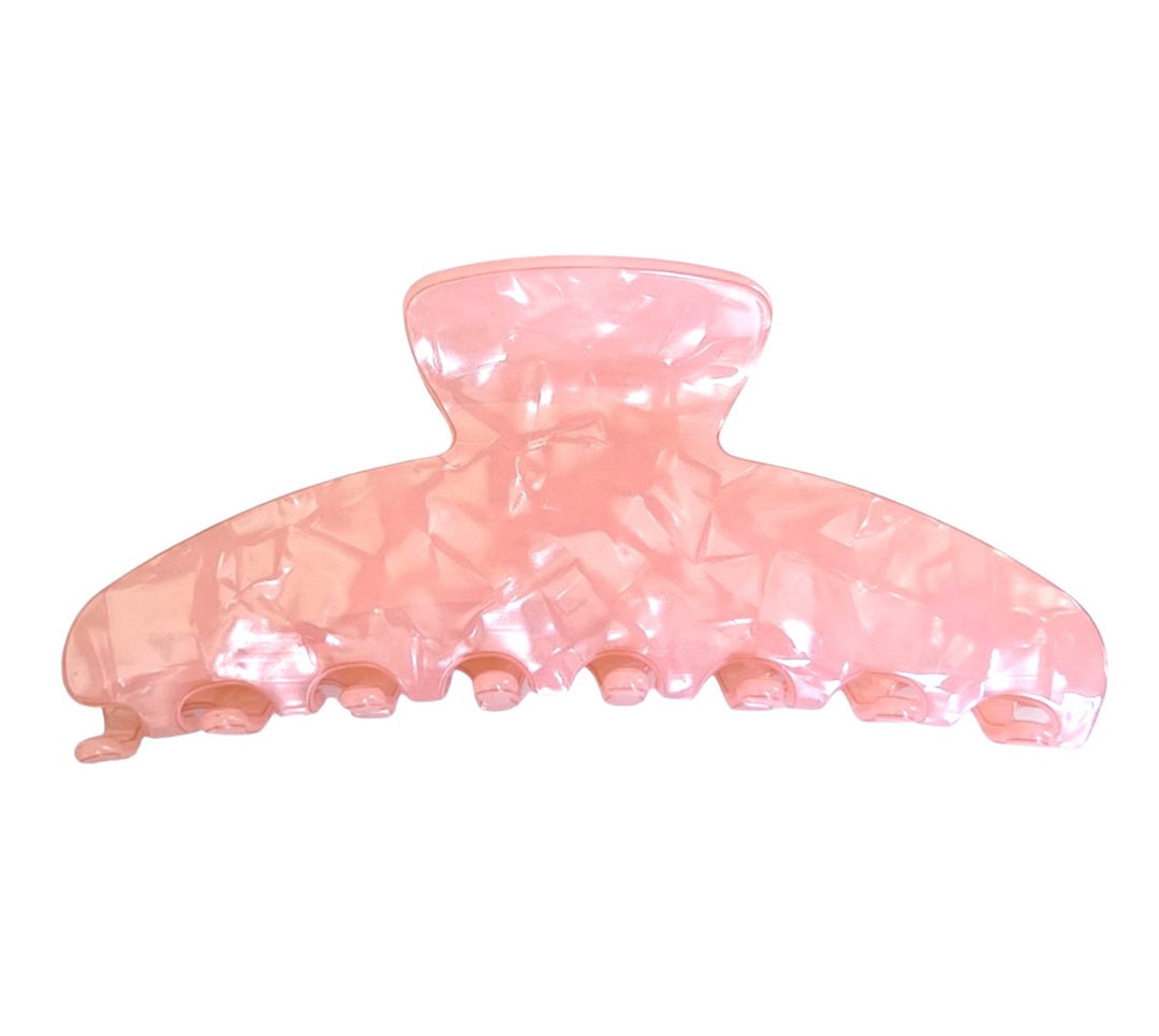 Premium Oversized hair claw in Pink Pearl