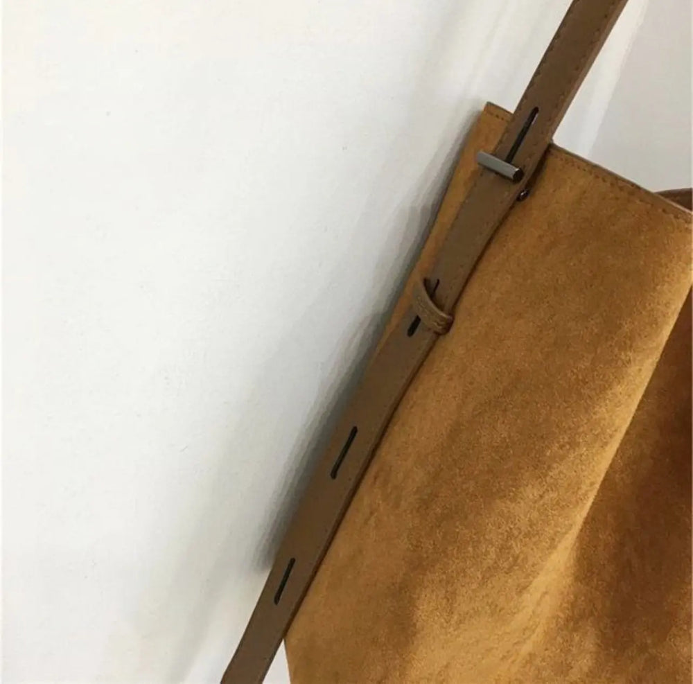 WS Gigi Vegan Suede Hobo Bag in Brown