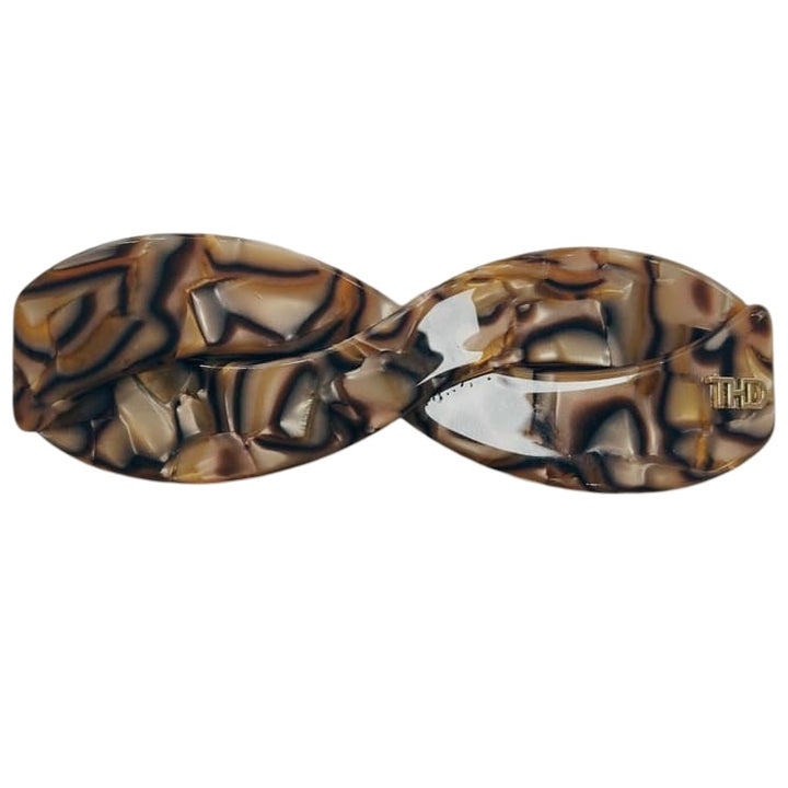 The Harmony Barrette - Gold Marble