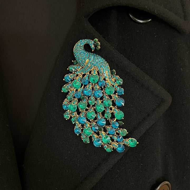 Brooch -Majestic Peacock