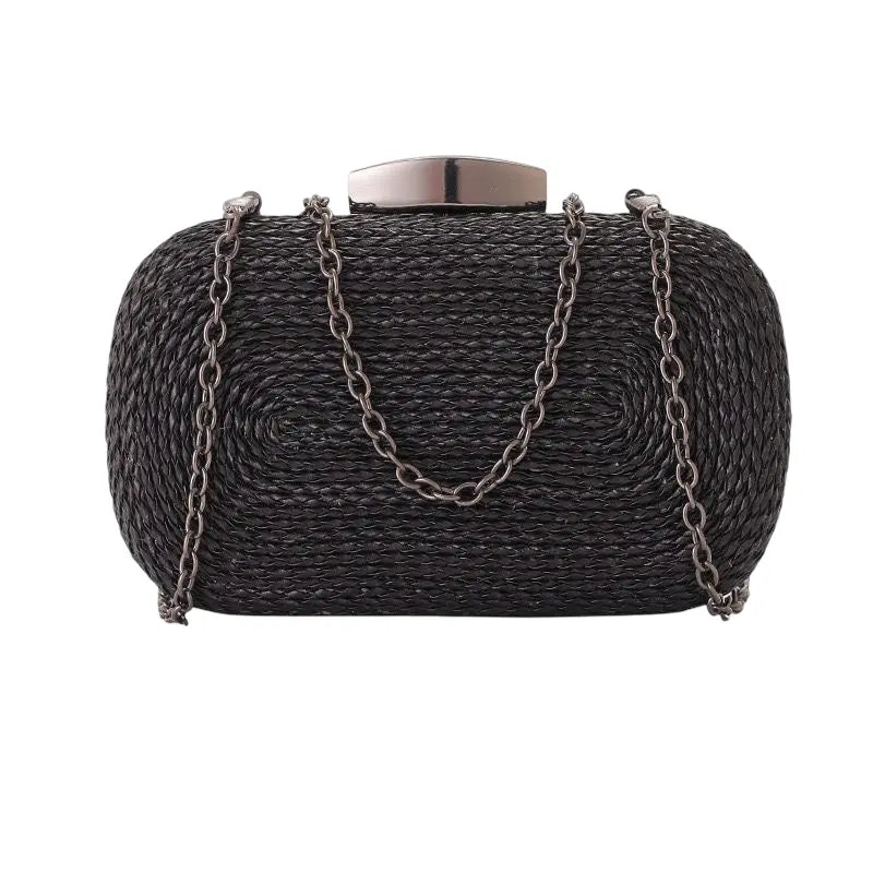 Felicity Coiled Rope Bag Black