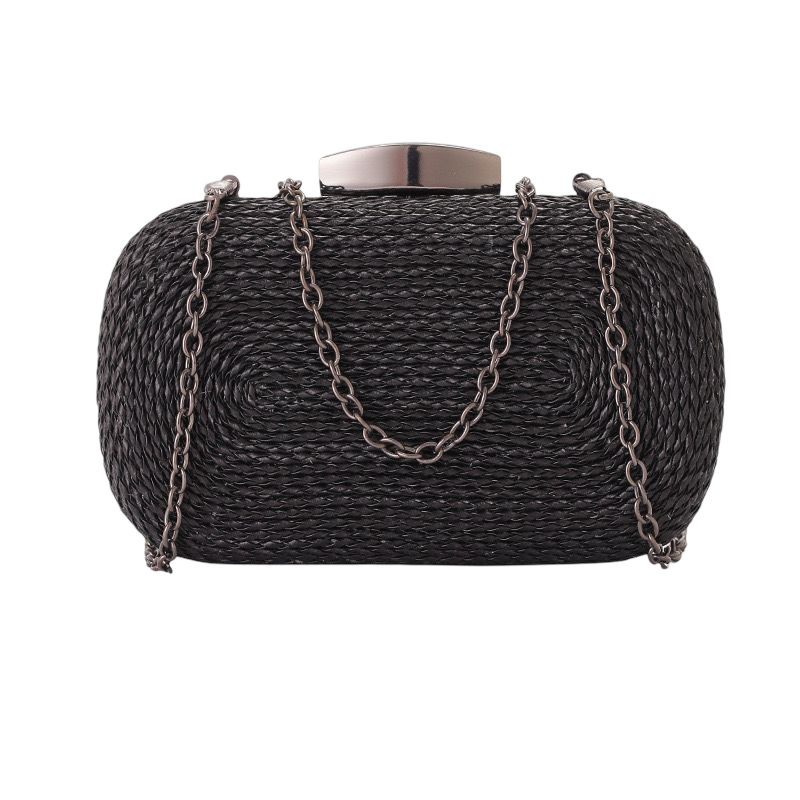 WS Felicity Coiled Rope Bag Black