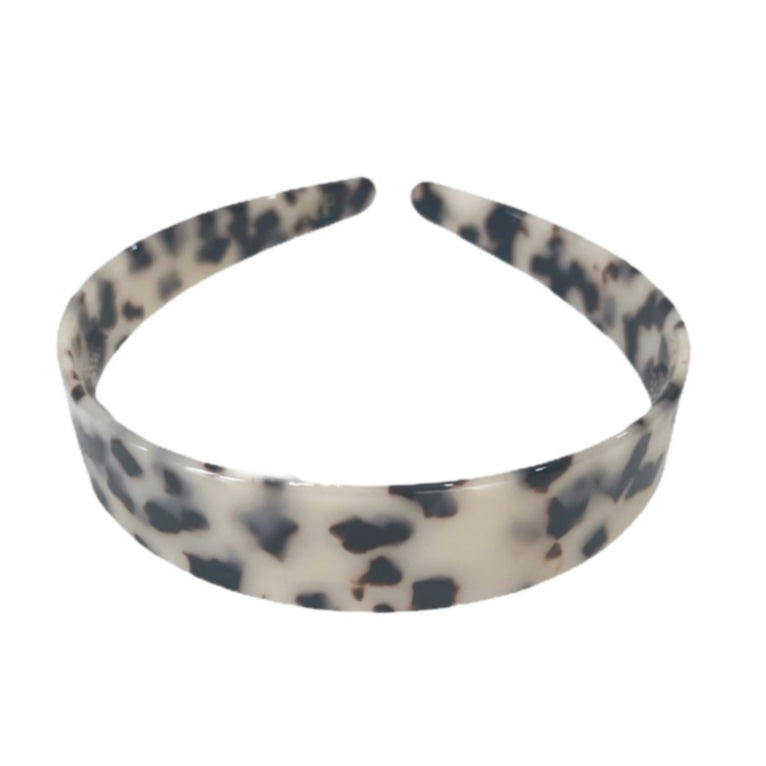 WS Acetate Headband -2.5cm Wide - Light Turtle