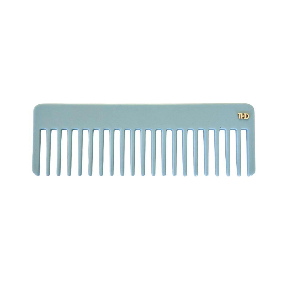 WS - Acetate Detangle Hair Comb in Blue Gelato