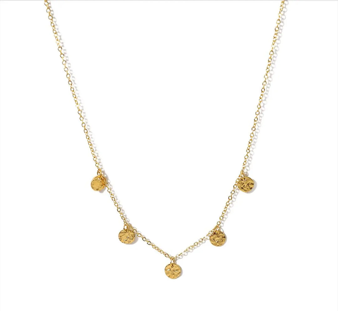 WS Mia Disk Necklace - gold