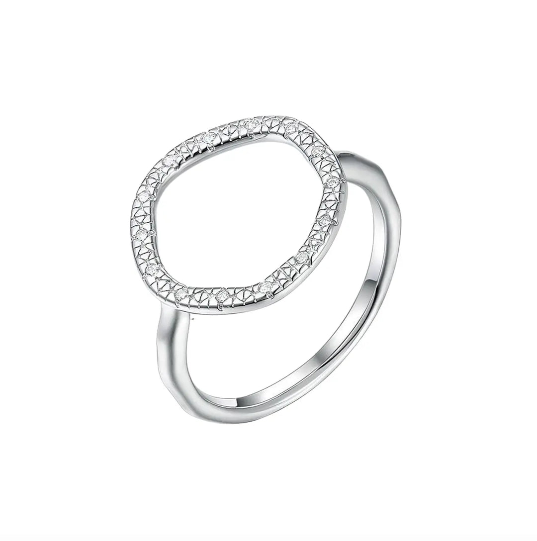 WS Rivière Circle zirconia Sterling silver Ring