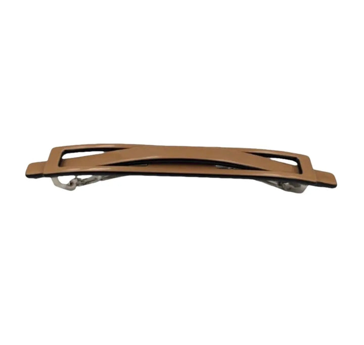 WS Linear Acetate Barrette - Tan